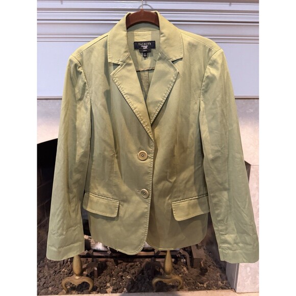 Talbots Jackets & Blazers - Talbots Stretch Green Blazer Size 12